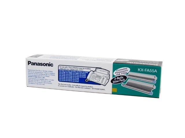 Термопленка Panasonic [ KX-FA55A/E оригинальная ] для КХ FP81/82/88/85/158/95/90/FC 195 (2 рулона)