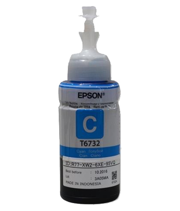 Чернила Epson T6732 [ C13T67324A / C13T673298 ] (cyan, 70 ml) для L800/L805/L810/L850/L1800
