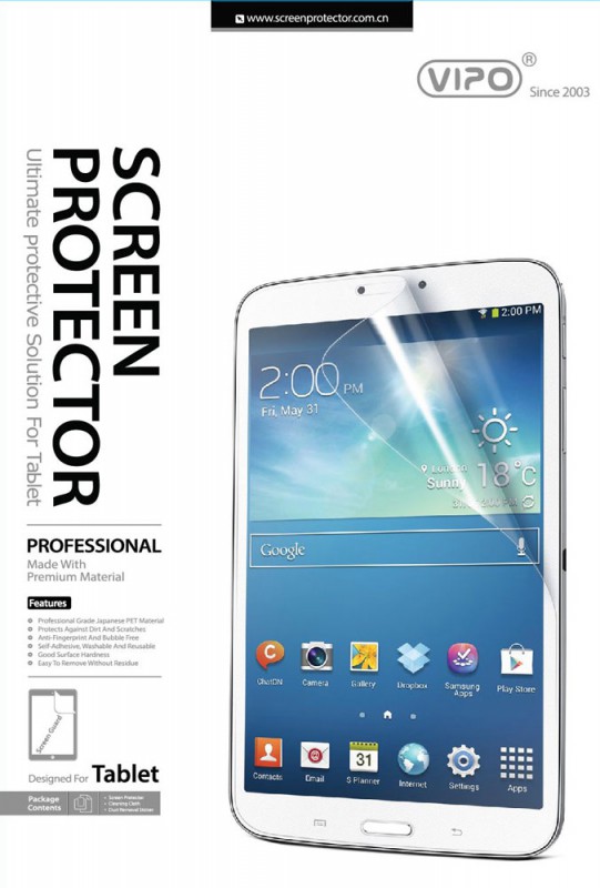 Пленка защитная для универсальная 7", samsung Galaxy Tab 2 7", Vipo (матовая, 3 шт)