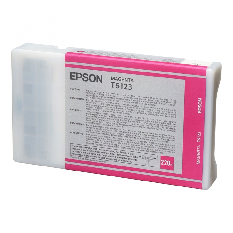 Картридж Epson T6123 [ C13T612300 ] (magenta, 220 ml) для Stylus Pro 7400/9400