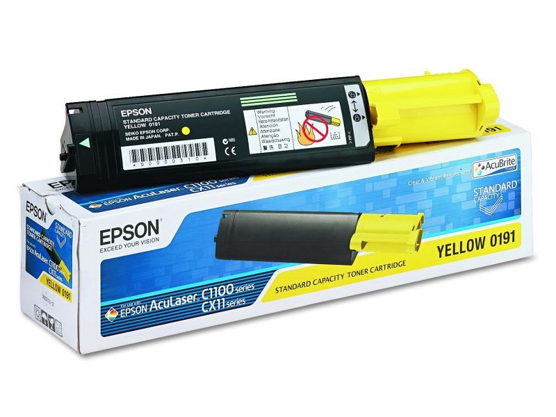 Картридж Epson [ C13S050187 ] (yellow) для AcuLaser C1100/CX11N/CX11NF