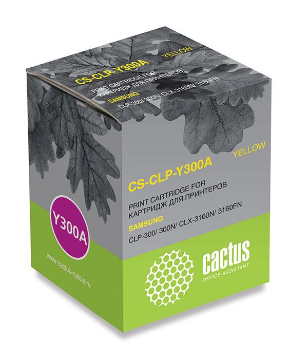 Картридж Cactus [ CS-CLP-Y300A ] CLP-Y300A CLP-300/ 300N, CLX-3160N/ 3160FN (yellow, до 1000 стр)