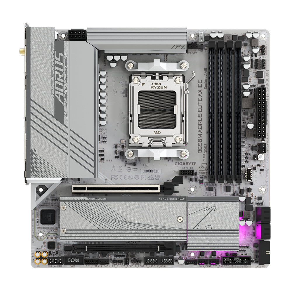 Материнская плата GIGABYTE B650M A ELITE AX ICE